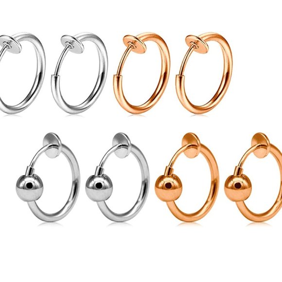 Fake Septum Rings Fake Nose Rings - Picture 4 of 6